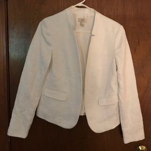 LOFT white lined blazer